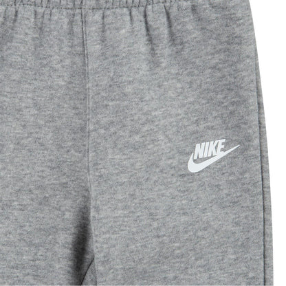 Grey - Side - Nike Baby Swoosh Fleece Tracksuit