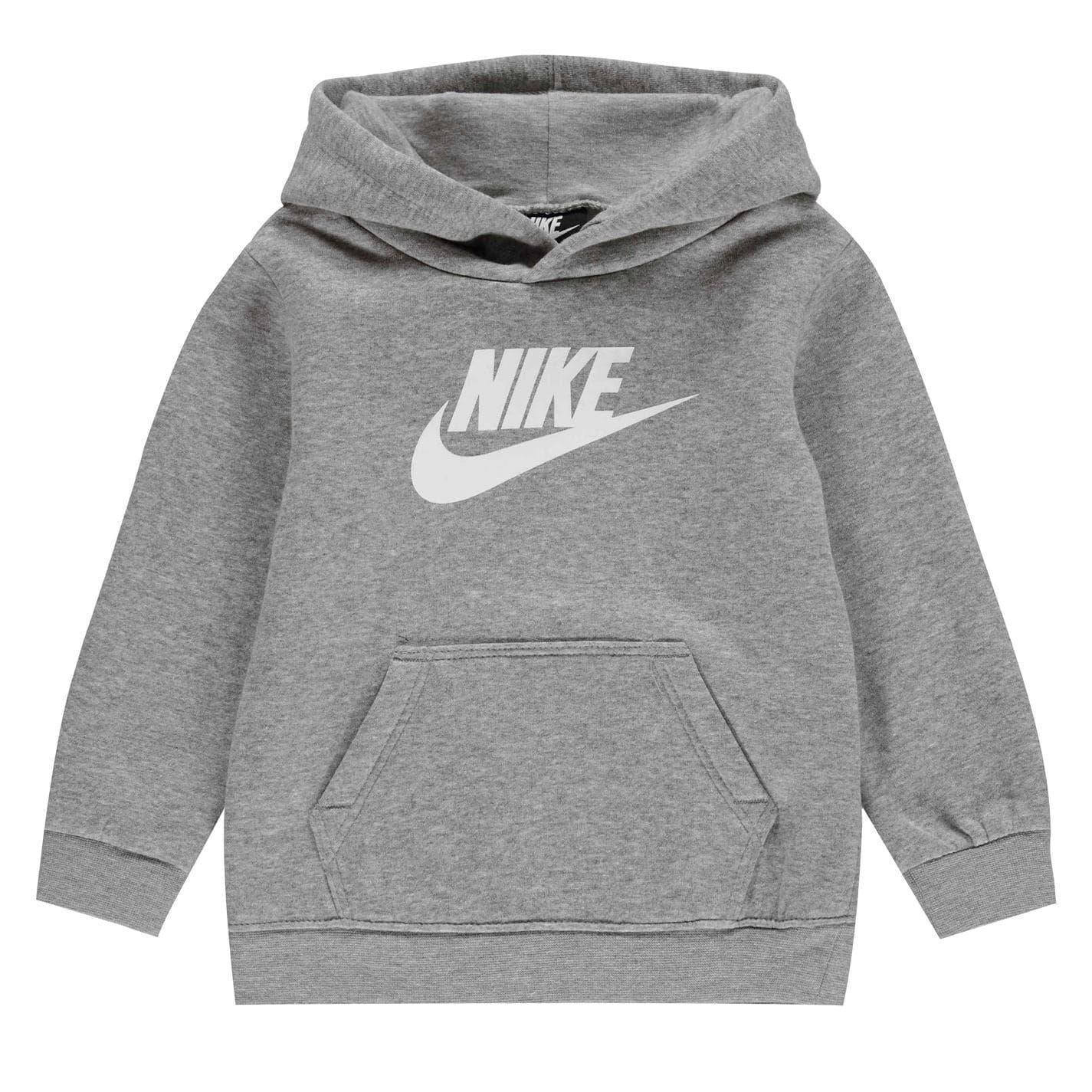 Grey - Pack Shot - Nike Baby Swoosh Fleece Tracksuit