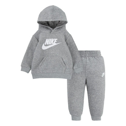 Grey - Front - Nike Baby Swoosh Fleece Tracksuit