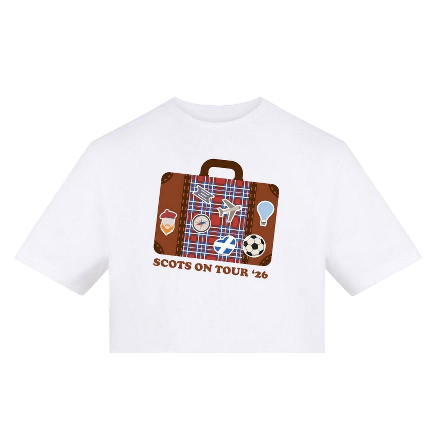 White - Back - AWD Unisex Adult Scotland T-Shirt