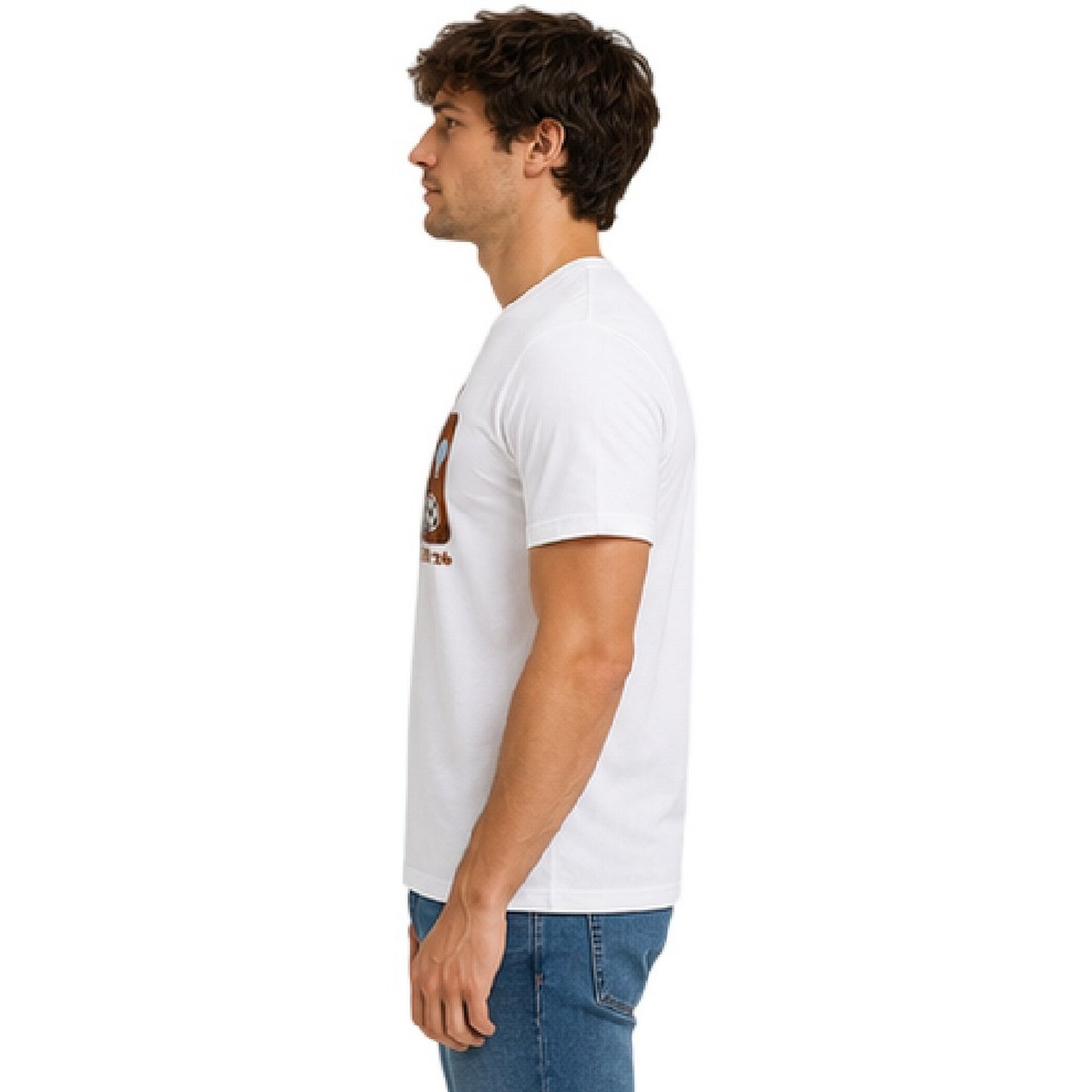 White - Side - AWD Unisex Adult Scotland T-Shirt
