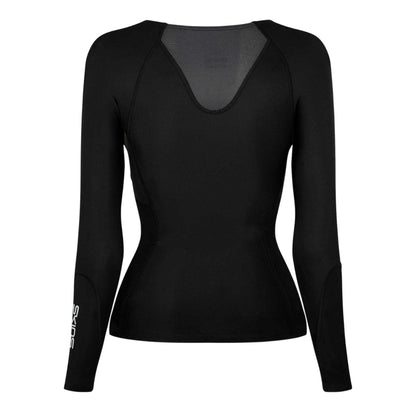 Black - Back - Skins Womens-Ladies Series-3 Base Layer Top