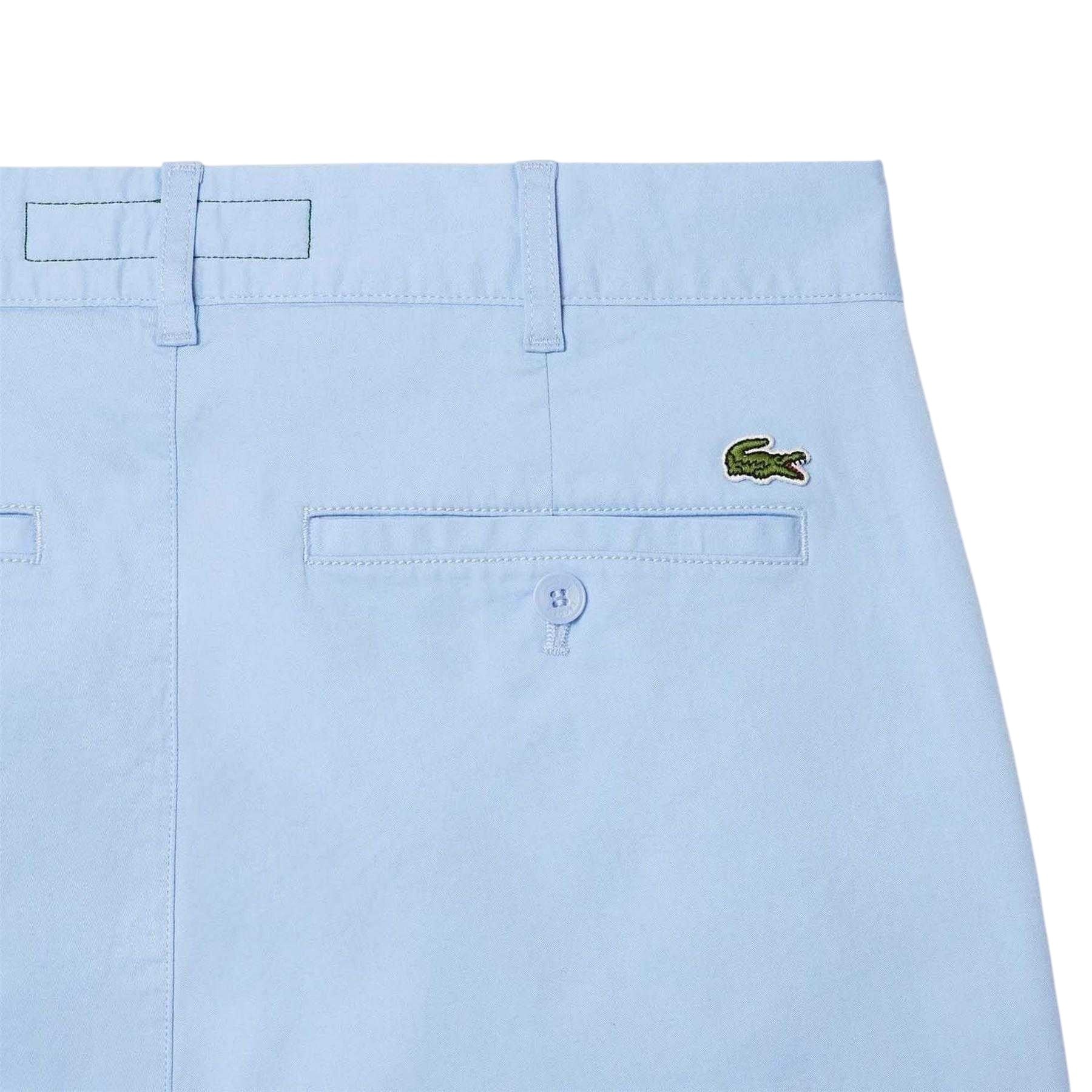 Blue - Back - Lacoste Mens Stretch Slim Trousers