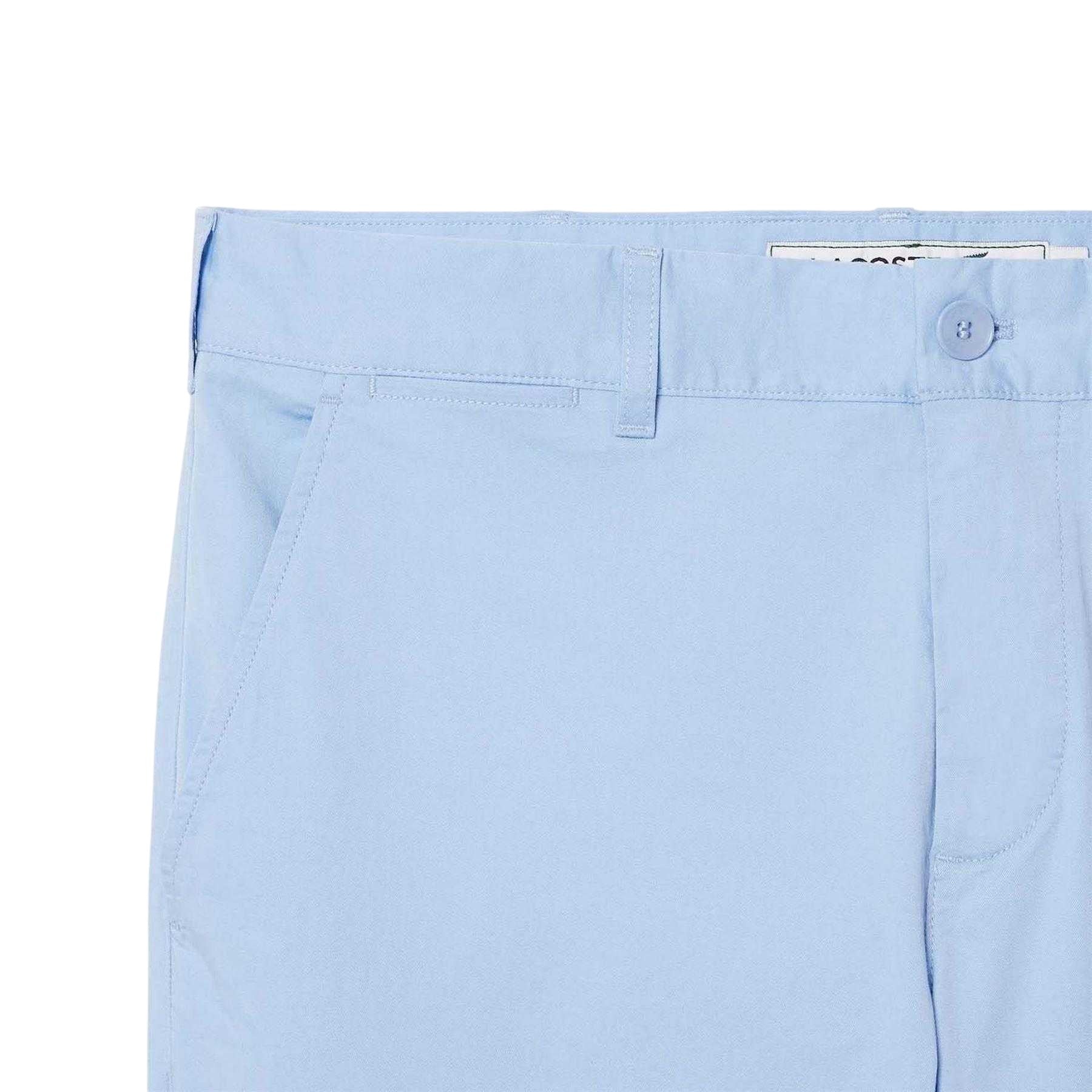 Blue - Side - Lacoste Mens Stretch Slim Trousers