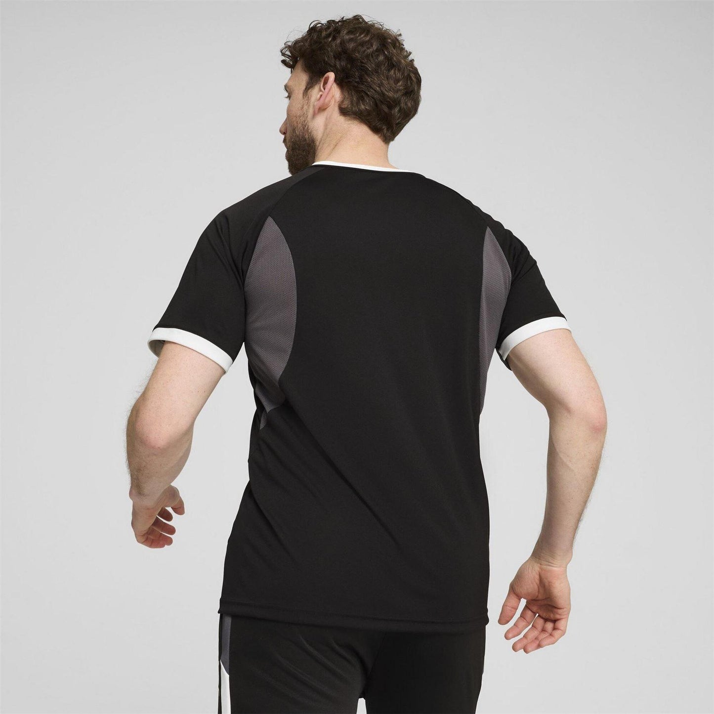 Black-White-Ash - Lifestyle - Puma Mens Individualliga Tailored T-Shirt
