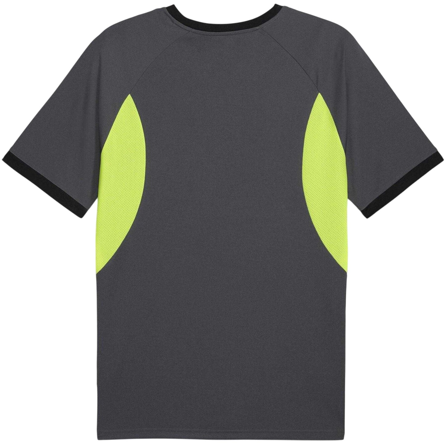 Grey-Yellow - Back - Puma Mens Individualliga Tailored T-Shirt