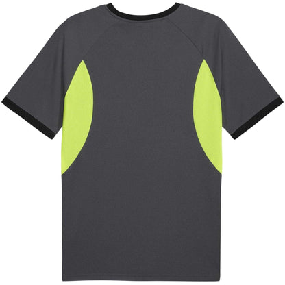 Grey-Yellow - Back - Puma Mens Individualliga Tailored T-Shirt