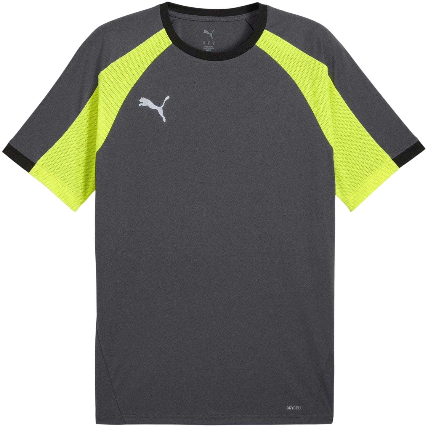 Grey-Yellow - Front - Puma Mens Individualliga Tailored T-Shirt