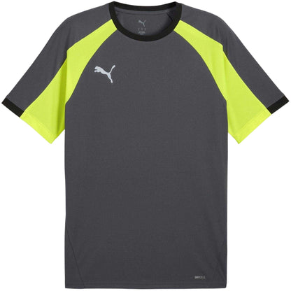 Grey-Yellow - Front - Puma Mens Individualliga Tailored T-Shirt