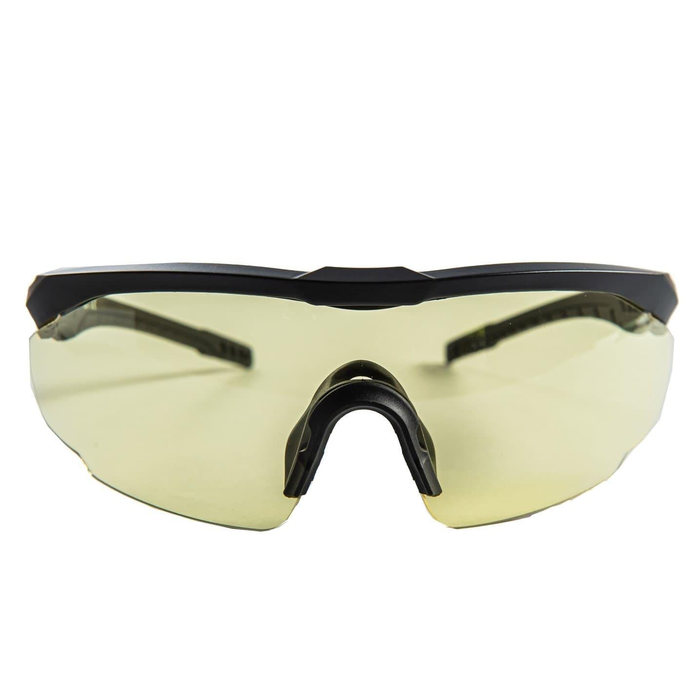 Black - Front - Pinnacle Low Light Cycling Glasses