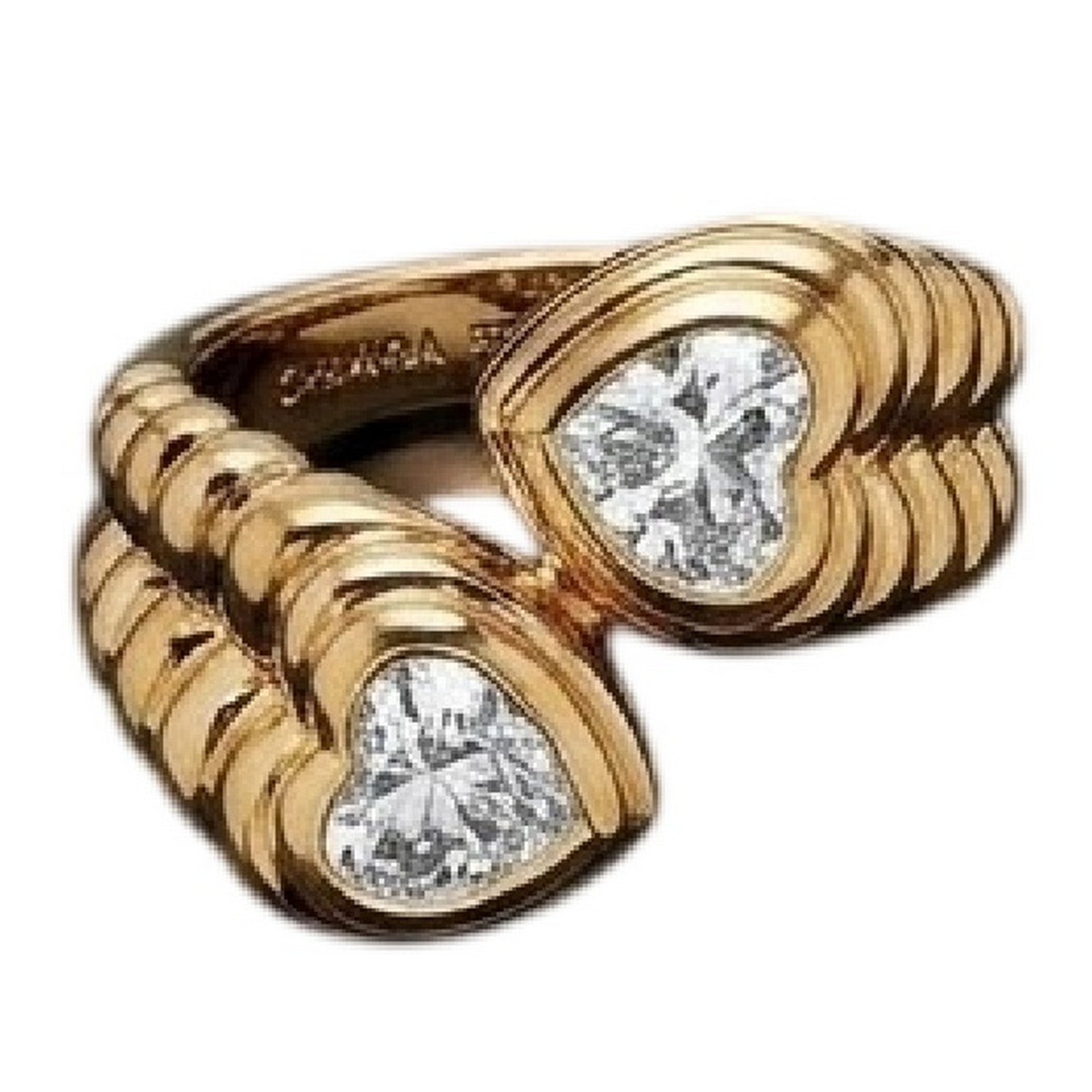 Yellow Gold - Back - Chiara Ferragni Gold Plated Ring