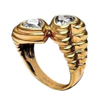 Yellow Gold - Front - Chiara Ferragni Gold Plated Ring