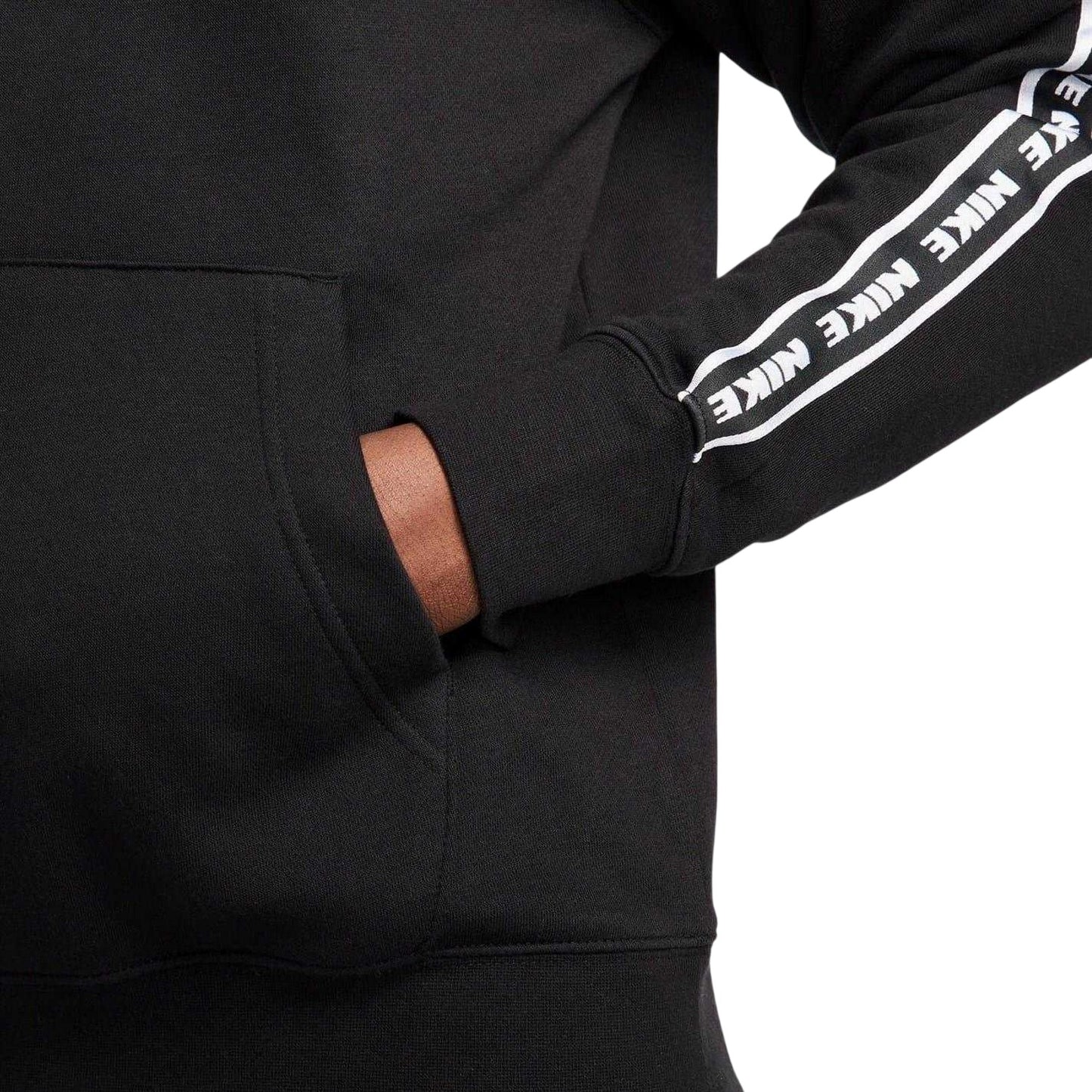 Black-White - Lifestyle - Nike Mens Club Fleece Hooded Tracksuit