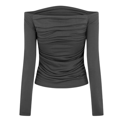 Folkstone Grey - Back - Jack Wills Womens-Ladies Ruched Bardot Top