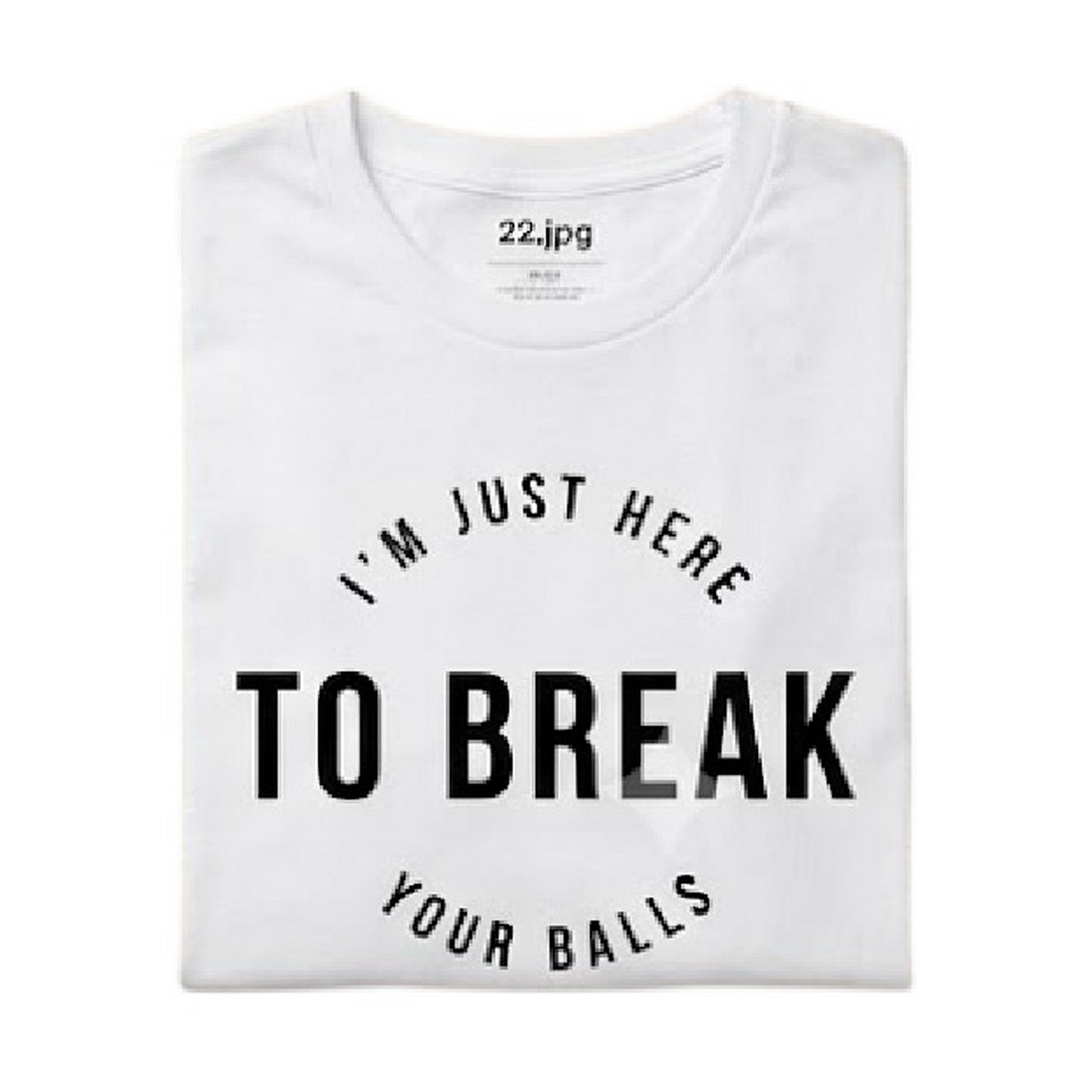 White - Back - AWD Unisex Adult Printed Cotton Snooker T-Shirt