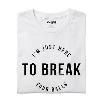 White - Back - AWD Unisex Adult Printed Cotton Snooker T-Shirt