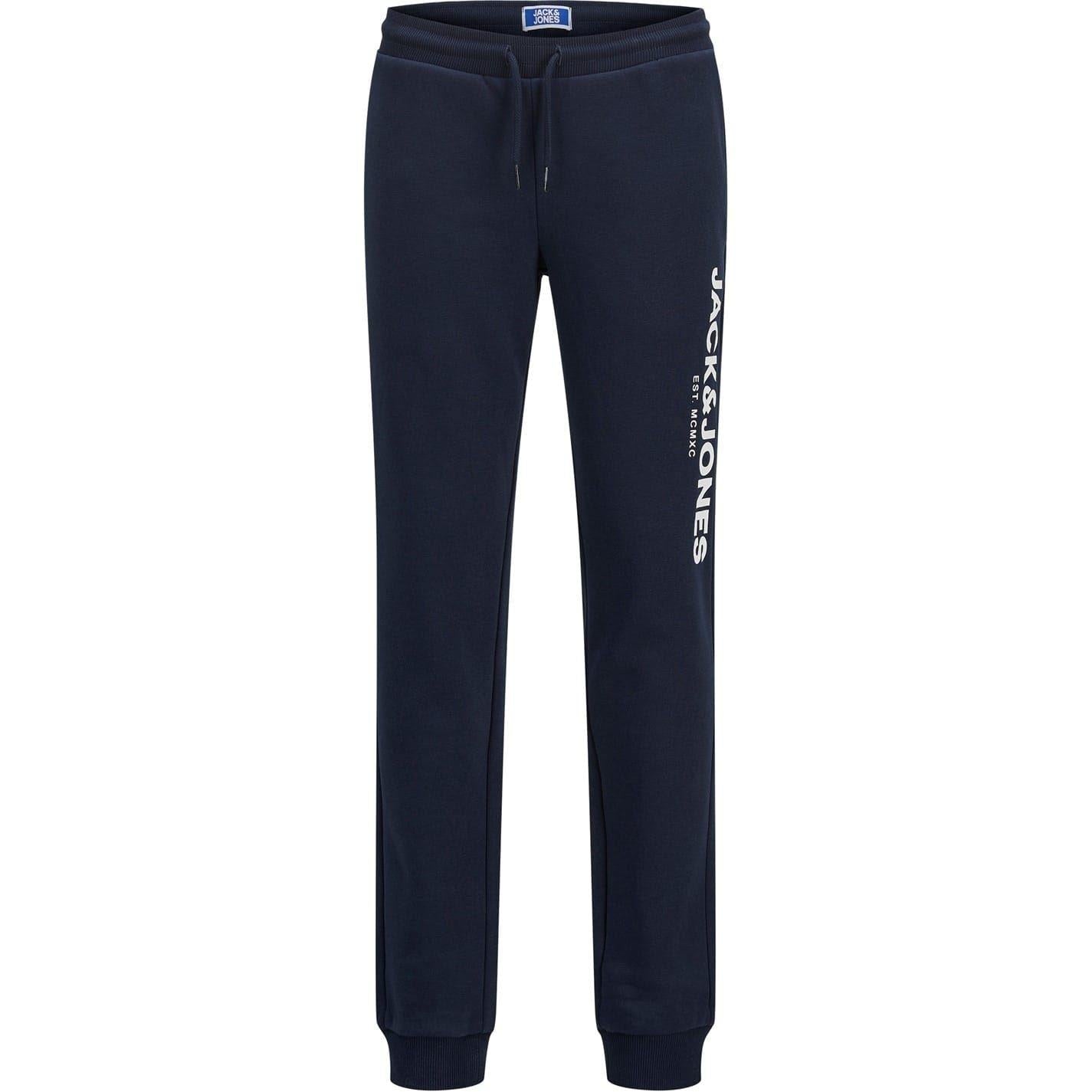 Navy Blazer - Side - Jack And Jones Childrens-Kids Lettering Hooded Long-Sleeved Tracksuit