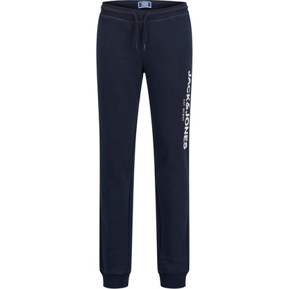 Navy Blazer - Side - Jack And Jones Childrens-Kids Lettering Hooded Long-Sleeved Tracksuit