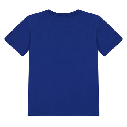 Admiral Blue - Back - Calvin Klein Childrens-Kids Logo Cotton T-Shirt