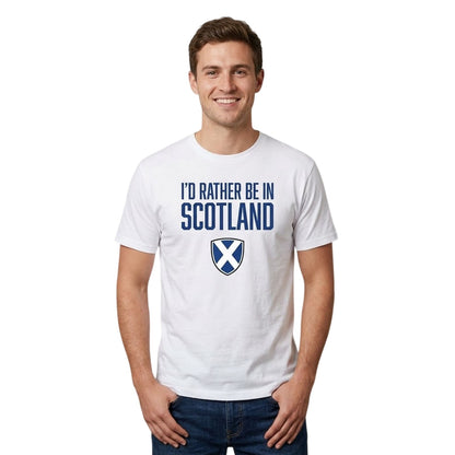 White - Side - AWD Mens Rather Be Scotland T-Shirt