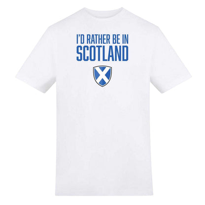 White - Front - AWD Mens Rather Be Scotland T-Shirt