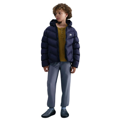Navy - Pack Shot - Nike Childrens-Kids NSW Padded Jacket