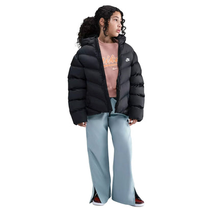 Black - Pack Shot - Nike Childrens-Kids NSW Padded Jacket