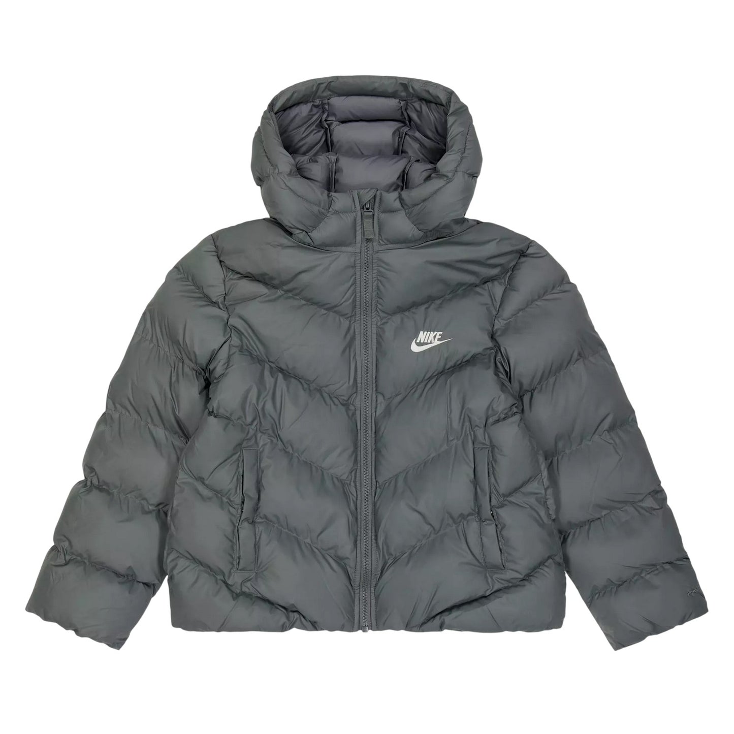 Grey - Front - Nike Childrens-Kids NSW Padded Jacket