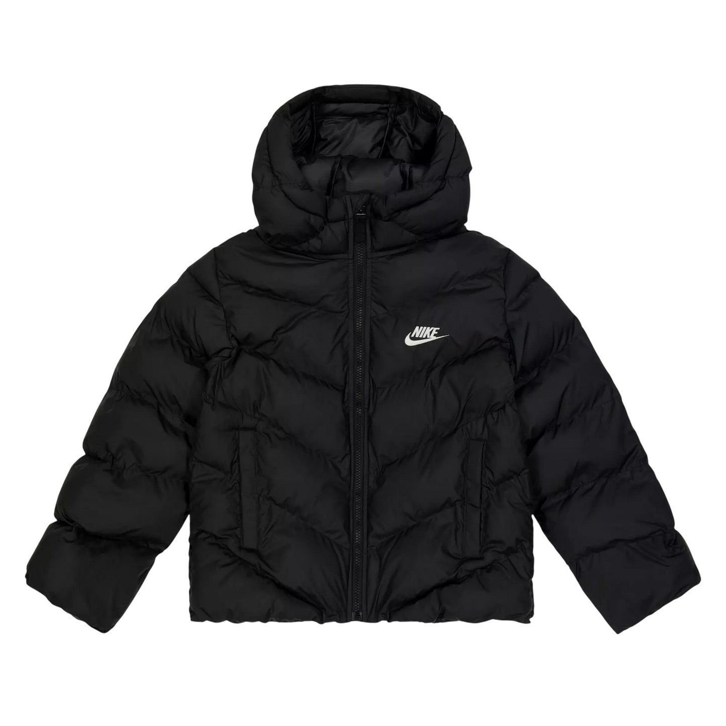 Black - Front - Nike Childrens-Kids NSW Padded Jacket