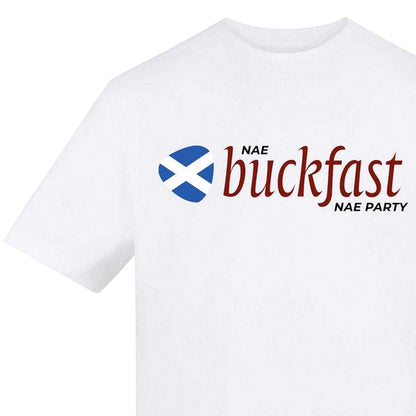 White - Side - AWD Unisex Adult Nae Buck Scotland T-Shirt