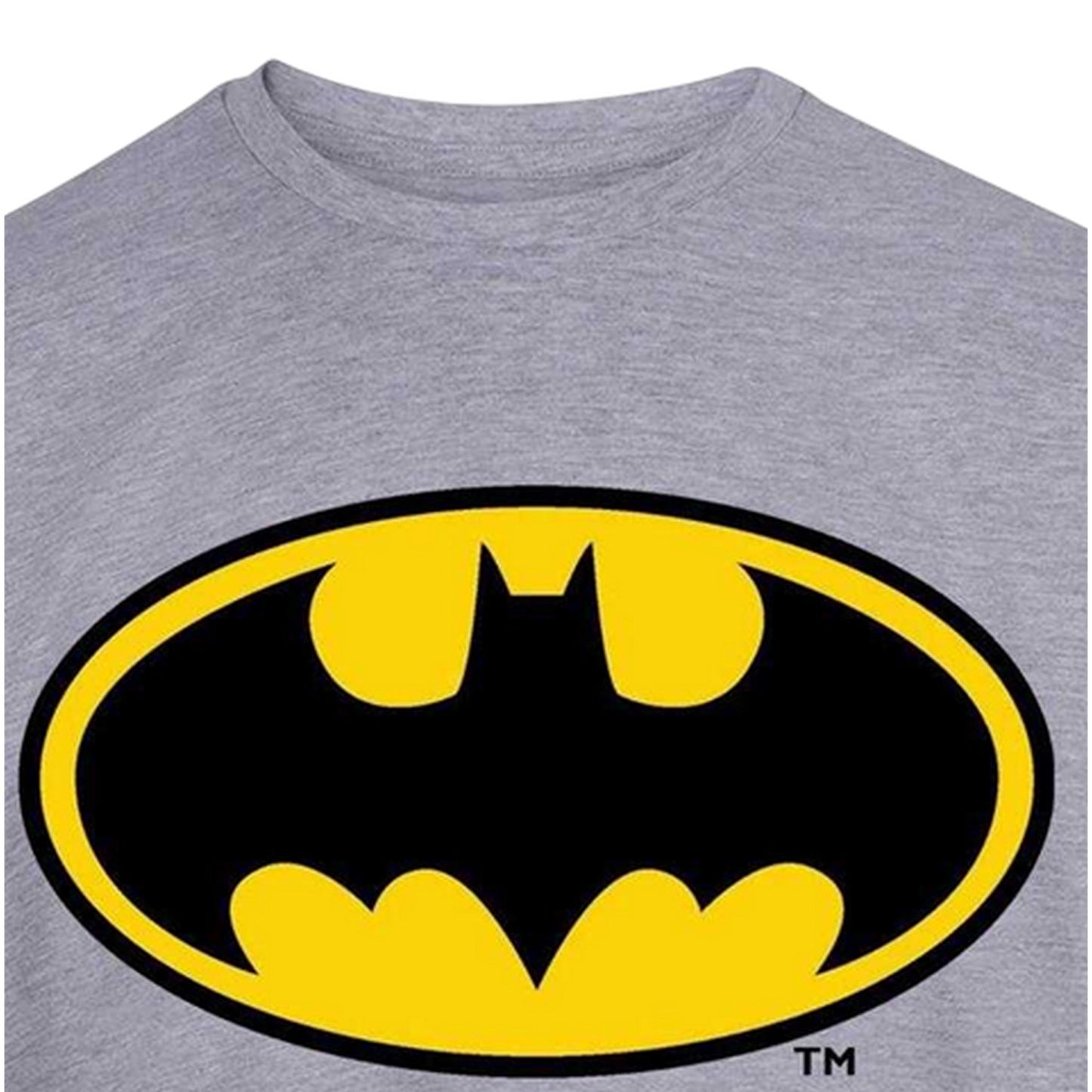 Grey - Side - Batman Unisex Adult Graphic Print T-Shirt