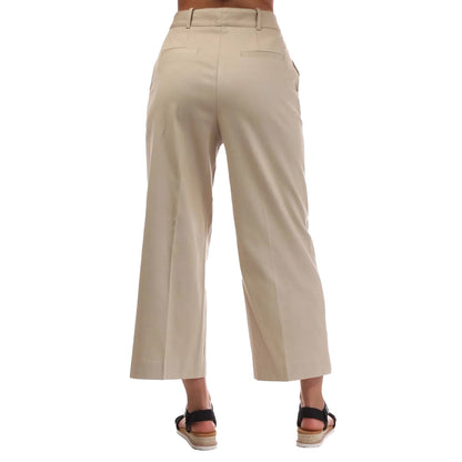 Beige - Back - Boss Womens-Ladies Tapima Trousers