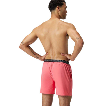 Coral - Back - Speedo Mens Hyperboom Banded Swim Shorts