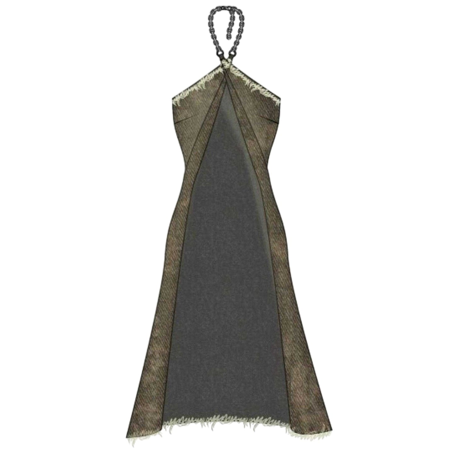 Brown - Front - The Ragged Priest Womens-Ladies Deity Halter Neck Top