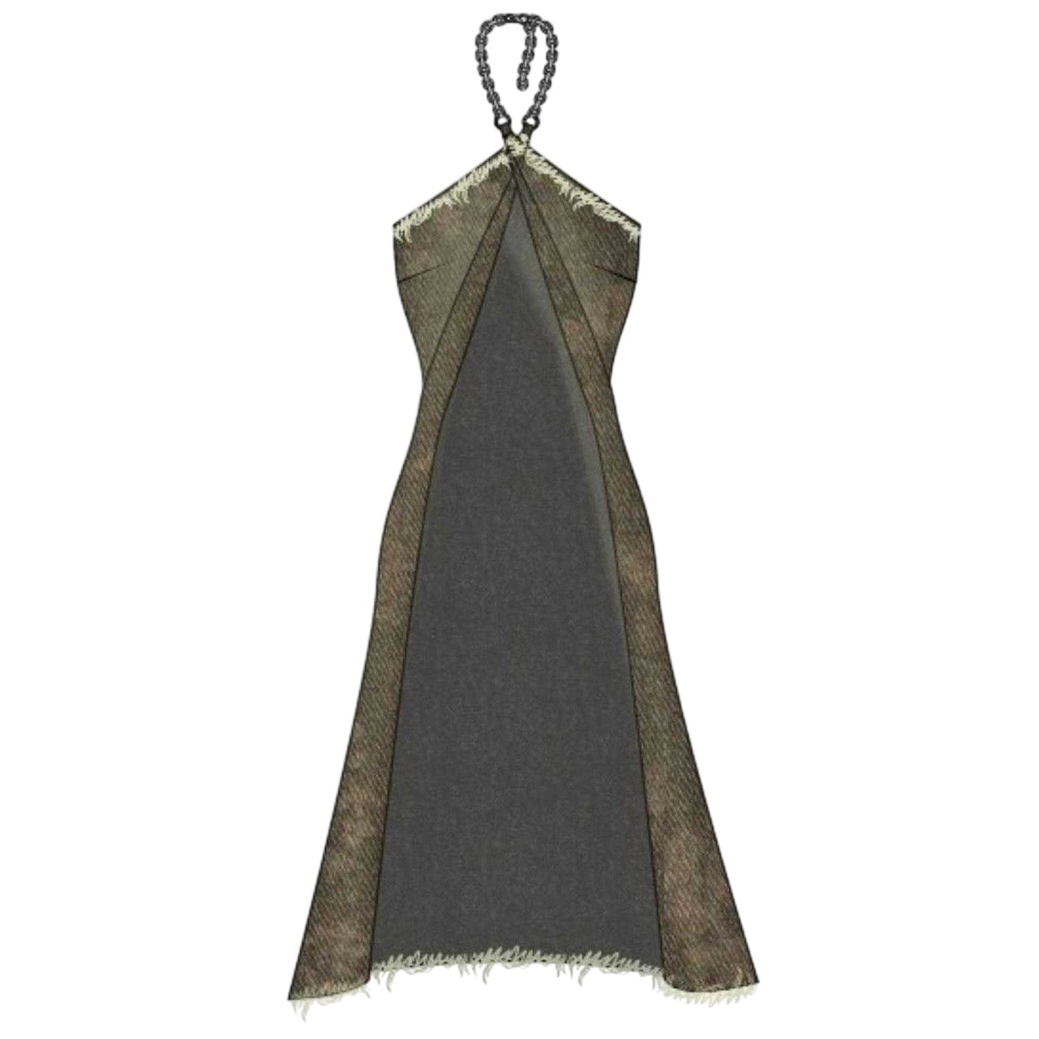 Brown - Front - The Ragged Priest Womens-Ladies Deity Halter Neck Top