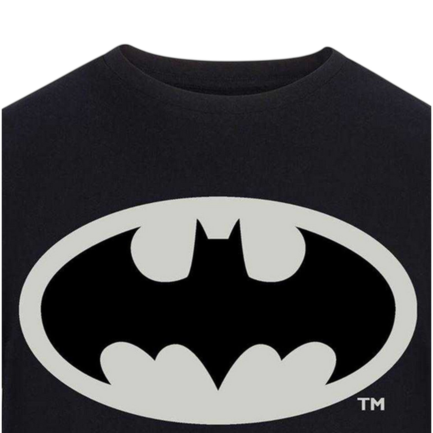 Black - Side - Batman Unisex Adult Logo T-Shirt