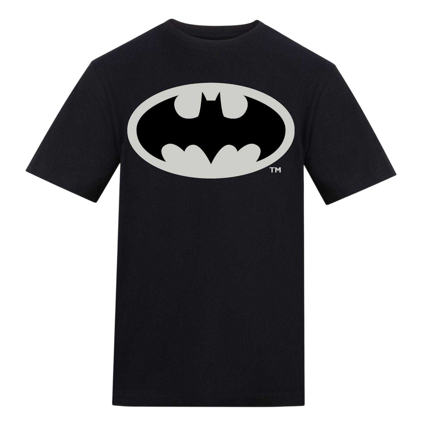Black - Front - Batman Unisex Adult Logo T-Shirt