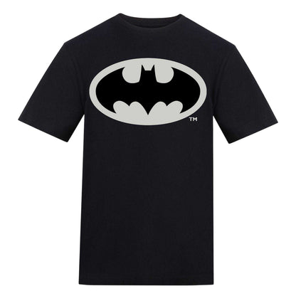 Black - Front - Batman Unisex Adult Logo T-Shirt