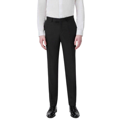 Black - Front - Twisted Tailor Mens Kingdon Slim Tuxedo Trousers