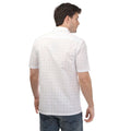 White - Back - Ted Baker Mens Checked Short-Sleeved Shirt