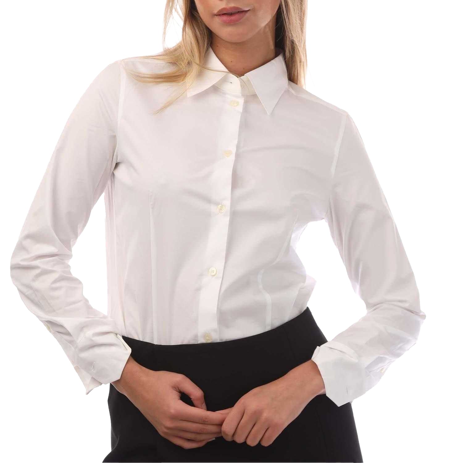 White - Side - Boss Womens-Ladies Bellevou Blouse