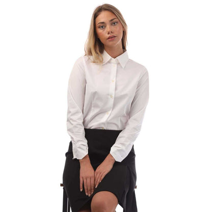 White - Lifestyle - Boss Womens-Ladies Bellevou Blouse