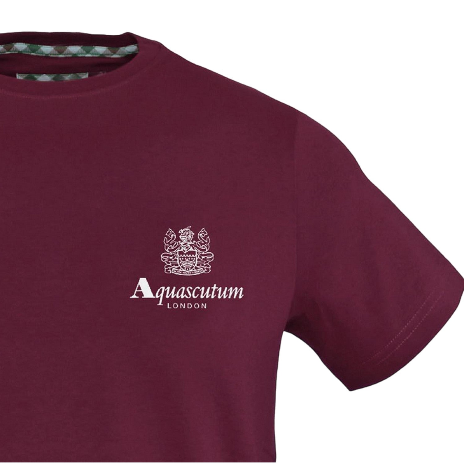 Red - Side - Aquascutum Mens Printed T-Shirt