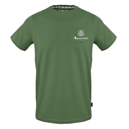 Military Green - Front - Aquascutum Mens Printed T-Shirt