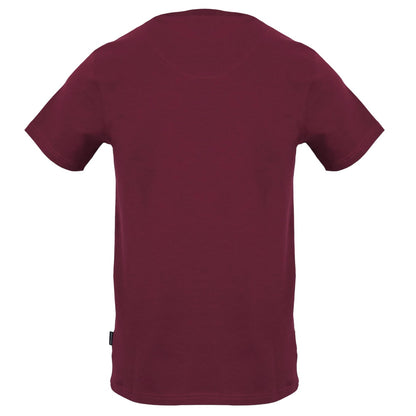 Red - Back - Aquascutum Mens Printed T-Shirt