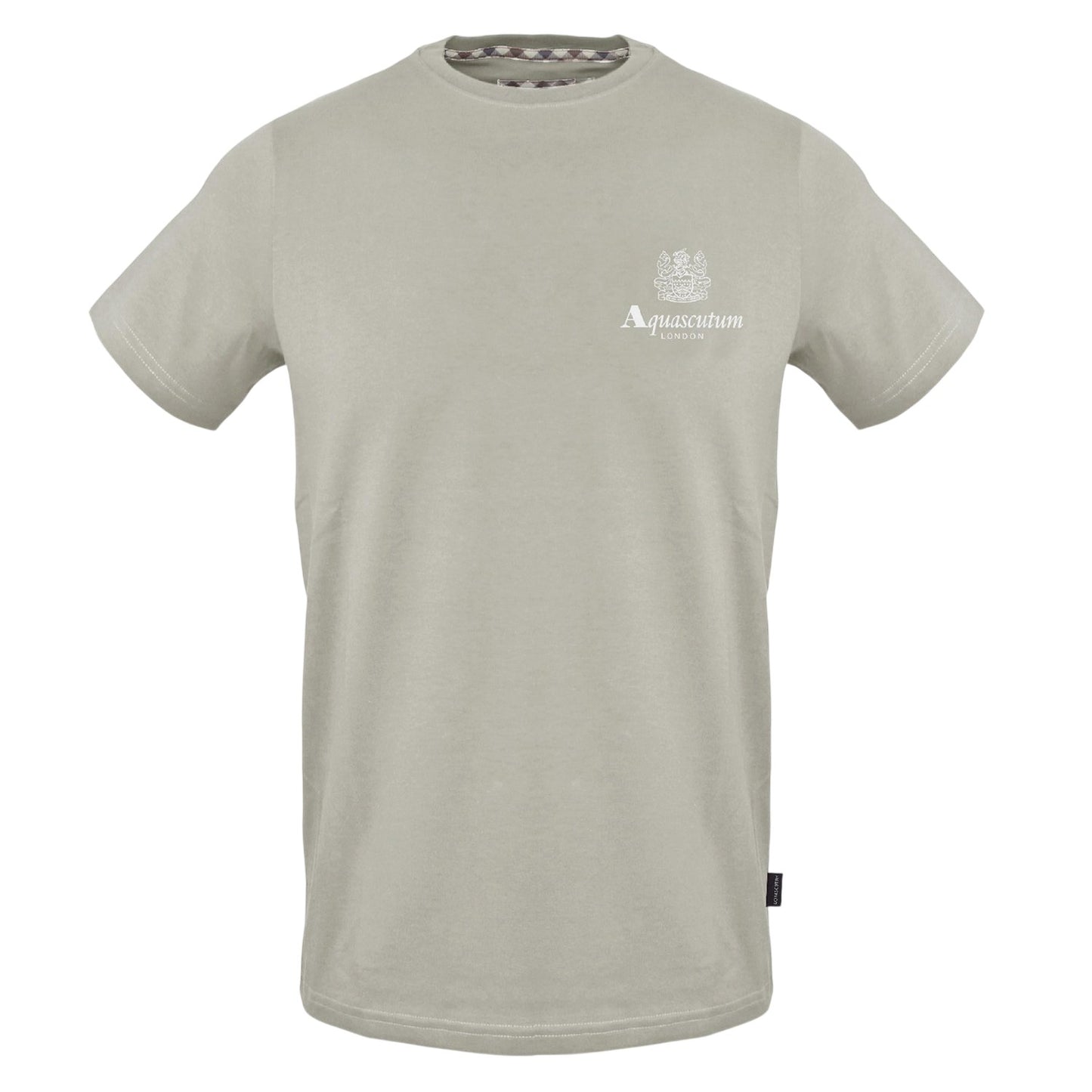 Grey - Front - Aquascutum Mens Printed T-Shirt