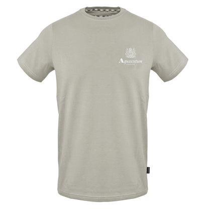 Grey - Front - Aquascutum Mens Printed T-Shirt
