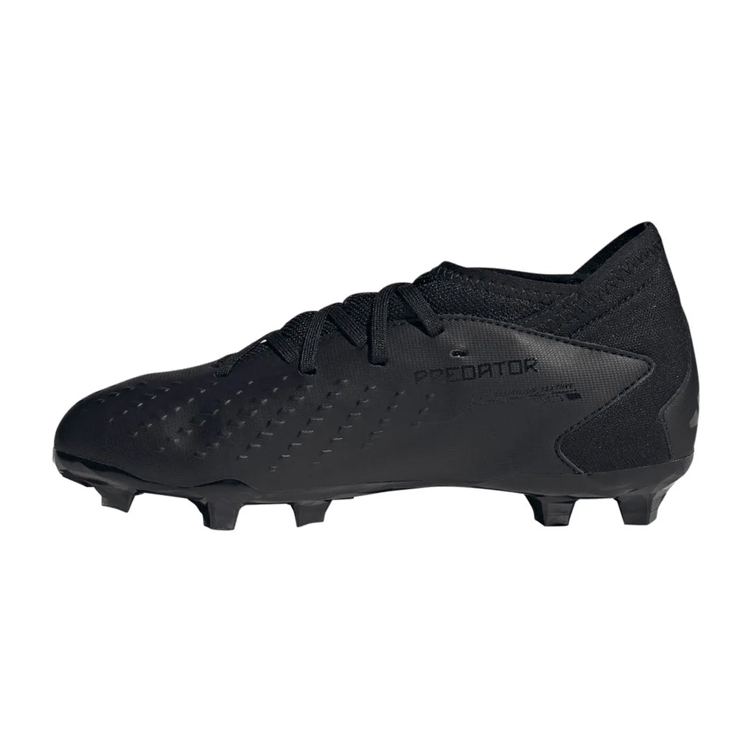 Black - Back - Adidas Childrens-Kids Predator Accuracy.3 Firm Ground Football Boots