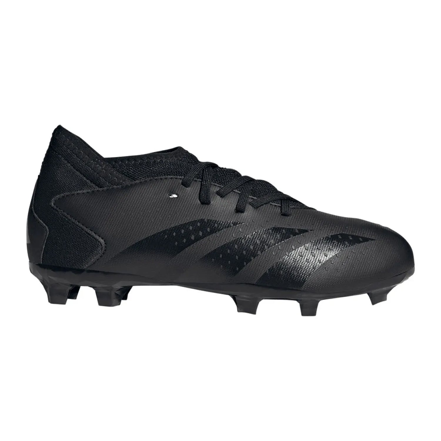 Black - Front - Adidas Childrens-Kids Predator Accuracy.3 Firm Ground Football Boots