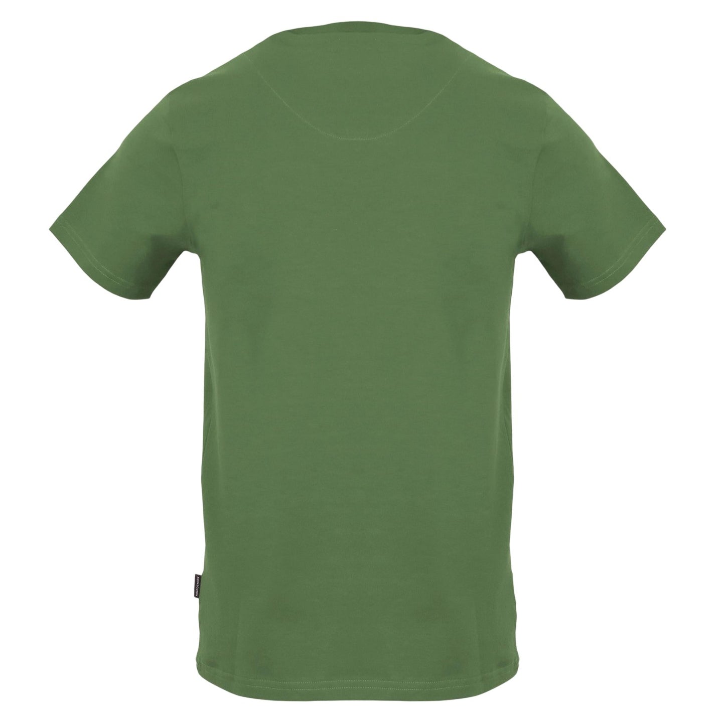 Military Green - Back - Aquascutum Mens Graphic Print Slim T-Shirt